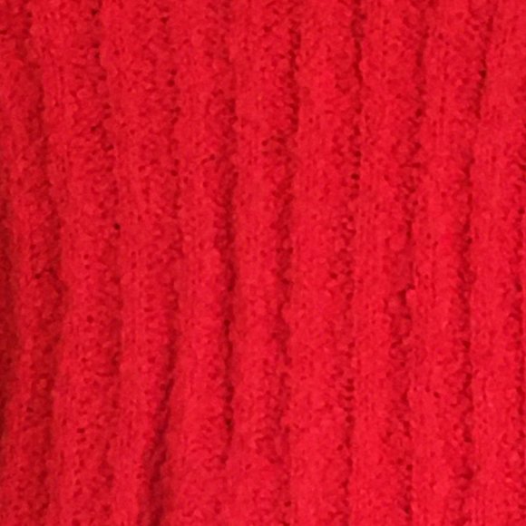 CAROLE LITTLE SPORT Vintage 90's Red Cozy Crew Neck Sweater - Picture 5 of 8